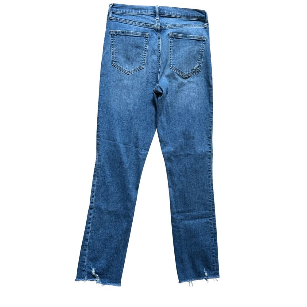 Gap 1969 High Rise Cigarette Straight Leg Dark Indigo Jeans Women's SZ 8/29 TALL - Picture 2 of 10